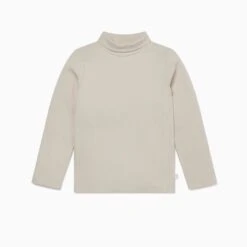 Ribbed Turtleneck Top -Baby Clothing Shop Ribbed Roll Neck T Shirt ecru 01
