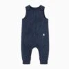Ribbed Overalls 1 Ribbed Overalls -Baby Clothing Shop Ribbed Romper navy Front