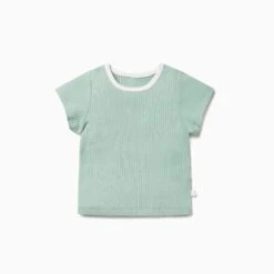 Ribbed Short Sleeve Tee -Baby Clothing Shop Ribbed Short Sleeve T Shirt mint fd008dc5 e0be 4ae6 b146 c65f292f91c6