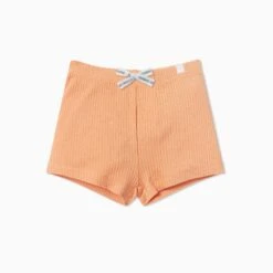 Ribbed Shorts -Baby Clothing Shop Ribbed Shorts orange Front
