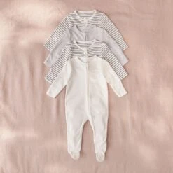 Clever Zip Baby Pajamas 4 Pack