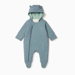 Ribbed Pramsuit 20 Ribbed Pramsuit -Baby Clothing Shop Ribbed Snugsuit mint and blue 1