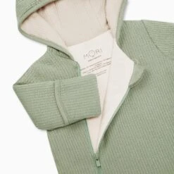 Ribbed Pramsuit 19 Ribbed Pramsuit -Baby Clothing Shop RibbeddPramSuit Sage 3 6 C