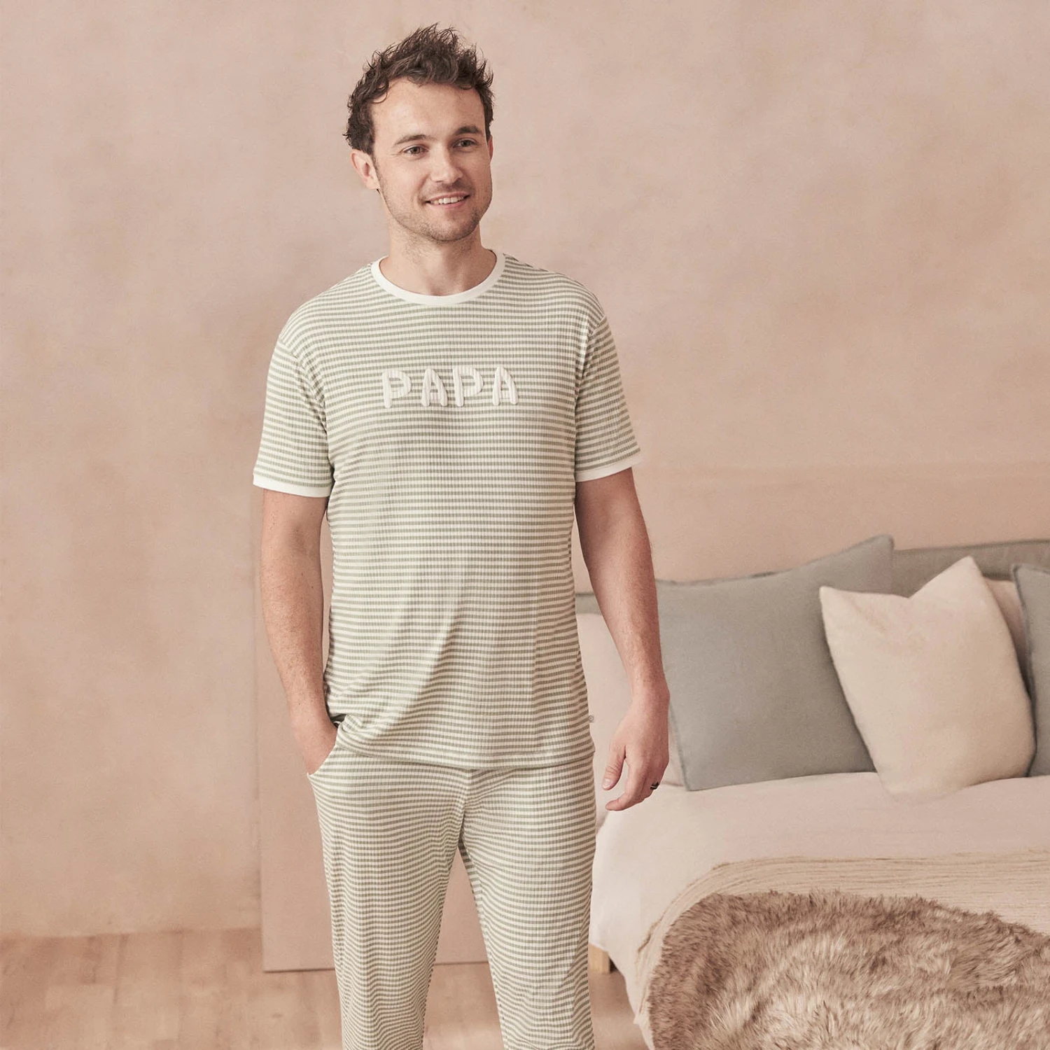 Men's Striped Ribbed Tee 4 Men's Striped Ribbed Tee - Image 2