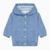 Baby Denim Bomber Jacket -Baby Clothing Shop SS110DB BabyDenimBomberJacket