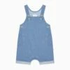 Baby Denim Summer Overalls 1 Baby Denim Summer Overalls -Baby Clothing Shop SS120DB BabyDenimSummerRomper Front