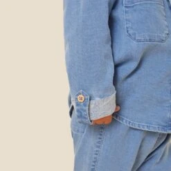 Baby Denim Shirt -Baby Clothing Shop SS130DB BabyDenimShirtandSS140DB BabyDenimJoggers 2035