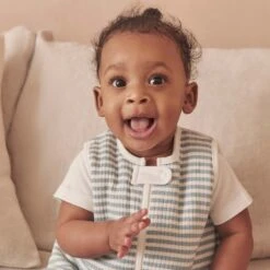 Sea Stripe Ribbed Front Opening Sleep Sack 1.5 TOG -Baby Clothing Shop Sea Stripe Ribbed Front Opening Sleeping Bag 1.5 TOG 039