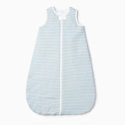 Sea Stripe Ribbed Front Opening Sleep Sack 1.5 TOG -Baby Clothing Shop SeaStripeRibbedFrontOpeningSleepingBag1.5TOG 0 6 BK