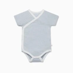 Short Sleeve Kimono Bodysuit -Baby Clothing Shop Short Sleeve Kimono Bodysuit blue stripe 2