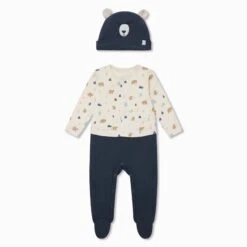 Sleep & Play Jumpsuit & Hat Outfit