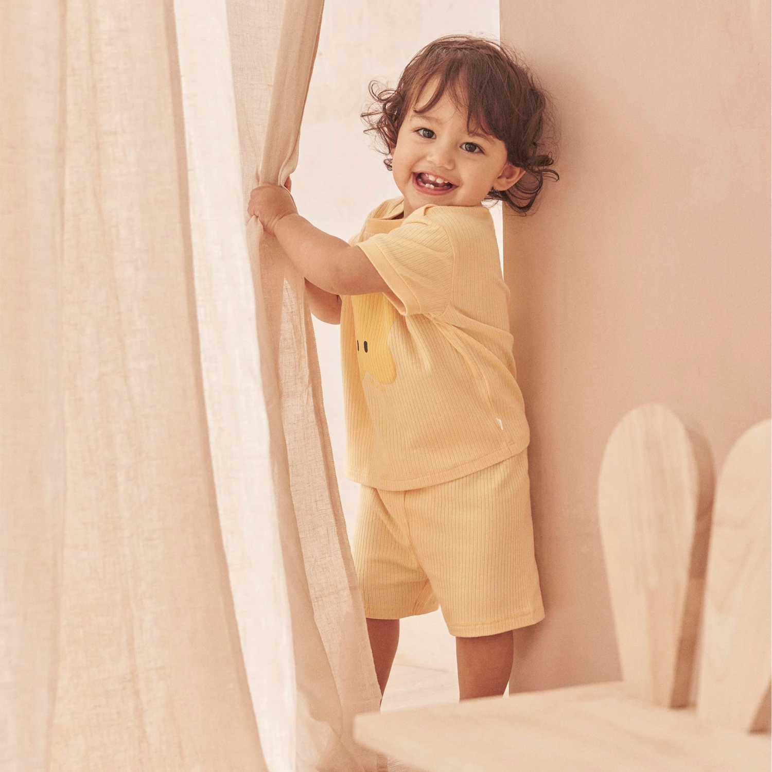 Star Ribbed Short Sleeve Tee & Shorts Outfit 11 Star Ribbed Short Sleeve Tee & Shorts Outfit - Image 9