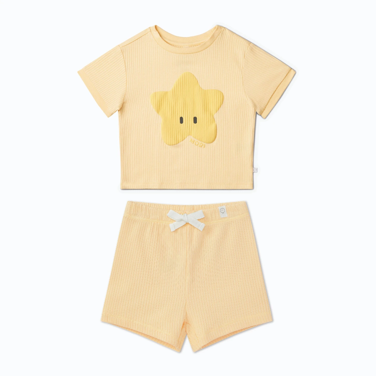 Star Ribbed Short Sleeve Tee & Shorts Outfit 10 Star Ribbed Short Sleeve Tee & Shorts Outfit - Image 8