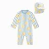 Lemon One-Piece Rashguard & Hat 1 Lemon One-Piece Rashguard & Hat -Baby Clothing Shop Swimwear set 2024 StripedSeersuckerOne PieceRashVest Hat lemon