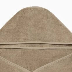 Hooded Kids Bath Towel -Baby Clothing Shop Toddler Towels Taupe Personalisation