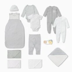 Baby Starter Set -Baby Clothing Shop US 1.5 starter set June23 grey 0 3m Batch2