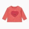 Heart Ribbed Long Sleeve Tee