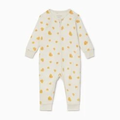 Little Hearts Print Clever Zip Romper
