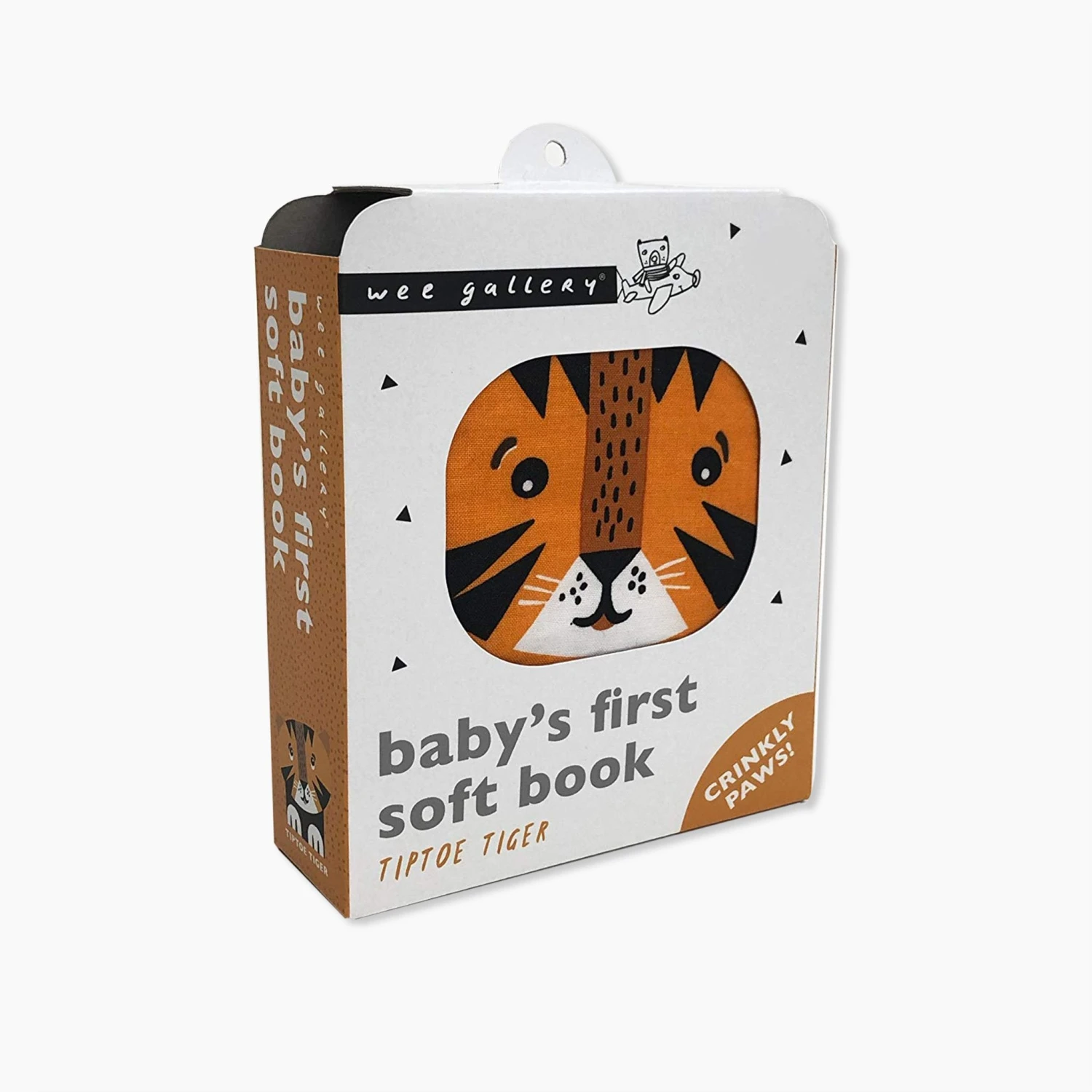 Wee Gallery Tiptoe Tiger Soft Cloth Book 3 Wee Gallery Tiptoe Tiger Soft Cloth Book