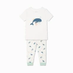 Whale Short Sleeve Pajama Set -Baby Clothing Shop Whale Pyjamas 2 3 Set