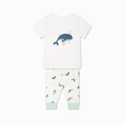 Whale Short Sleeve Pajama Set -Baby Clothing Shop Whale Pyjamas 3 6 Set