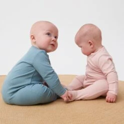 Ribbed Clever Zip Baby Pajamas 4 Pack -Baby Clothing Shop clever zip sleepsuit ribbed blush blue 111 web 1