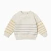 Knitted Stripe Jumper 2 Knitted Stripe Jumper -Baby Clothing Shop knitted jumper amber stripe knitwear Front 1