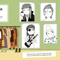 Little People Big Dreams: Sticker Activity Book -Baby Clothing Shop little people big dreams sticker spread03