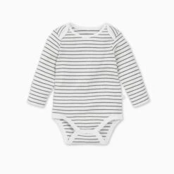 Long Sleeve Bodysuit -Baby Clothing Shop longsleeve bodysuit greystripe core