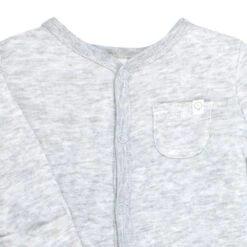 Personalized Snap Baby Pajamas -Baby Clothing Shop organic bamboo cotton baby FO sleepsuit grey personalisation