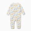 Pup Print Zip- Up Romper -Baby Clothing Shop organic cotton baby zipup sleepsuit footless pup small 5fe281db 2a8f 46b7 bd8c 6181f9958ceb
