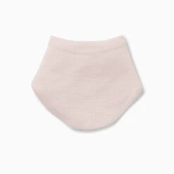 Bib -Baby Clothing Shop organic cotton bamboo baby bib blush stripe front 1