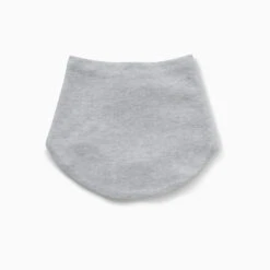 Bib -Baby Clothing Shop organic cotton bamboo baby bib grey closed