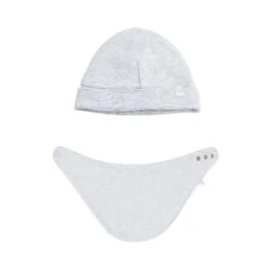 Mini Accessory Set -Baby Clothing Shop organic cotton bamboo baby bib hat grey