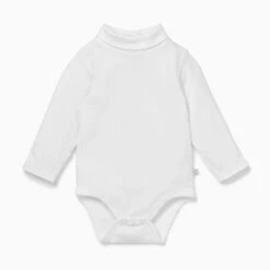 Turtleneck Bodysuit 3 Pack -Baby Clothing Shop organic cotton bamboo baby bodysuit roll neck white b3171df6 8919 40b1 bb8e cb437743d53b