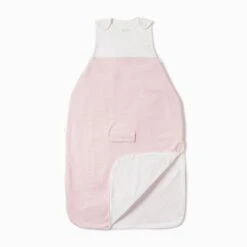 Clever Summer Sleep Sack 0.5 TOG -Baby Clothing Shop organic cotton bamboo baby clever sleepingbag blushstripe 0.5tog nopocket