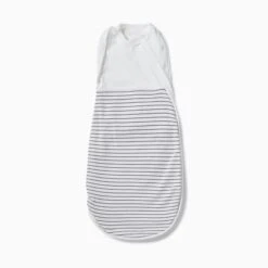 Newborn Baby Swaddle Sack -Baby Clothing Shop organic cotton bamboo baby clever swaddlebag No Pocket greystripe