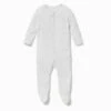 White Snap Baby Pajamas -Baby Clothing Shop organic cotton bamboo baby frontopening sleepsuit white 97fc5f64 035c 4fe7 a327 bc648268d5cd