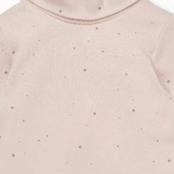 Turtleneck Bodysuit -Baby Clothing Shop organic cotton bamboo baby rollneck stardust personalisationcrop