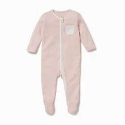 Personalized Clever Zip-Up Baby Pajamas 31 Personalized Clever Zip-Up Baby Pajamas -Baby Clothing Shop organic cotton bamboo baby zipup sleepsuit blushstripe 3898dcdc b276 4578 bd88 031f0fbc7b10