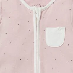 MORI Personalized Baby Pajamas & Mon Ami Bear Blanket Set -Baby Clothing Shop organic cotton bamboo baby zipup sleepsuit stardust personalisationcrop 397690d0 f1b3 4174 ae51 7092beeaa3bd