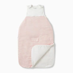 Clever Winter Sleep Sack 2.5 TOG -Baby Clothing Shop organic cotton sleeping bag blushed stripe open