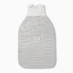 Clever Winter Sleep Sack 2.5 TOG -Baby Clothing Shop organic cotton sleeping bag grey striped front