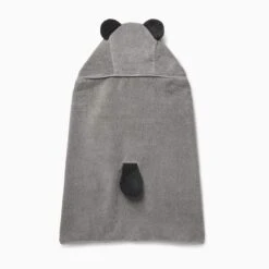 Panda Hooded Kids Towel -Baby Clothing Shop panda Hooded Toddler Towel back 2