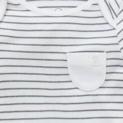 Long Sleeve Tee -Baby Clothing Shop personalisation pop up T shirt Grey stripes 1