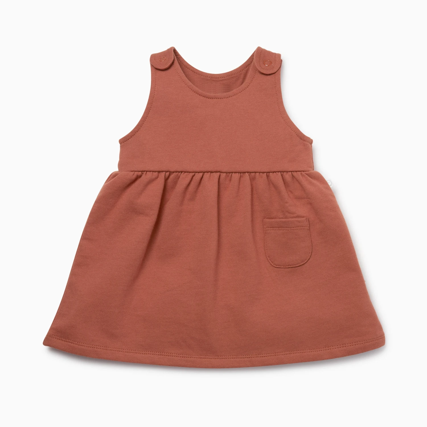 Terracotta & Caramel Dress, Ruffle Tee & Cardigan Day Outfit 4 Terracotta & Caramel Dress, Ruffle Tee & Cardigan Day Outfit - Image 2