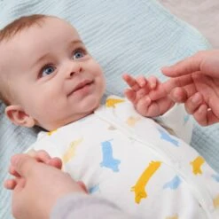 Pup Snap Romper -Baby Clothing Shop pup front opening sleepsuit 137 web