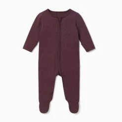 Ribbed Zip-Up Baby Pajamas 28 Ribbed Zip-Up Baby Pajamas -Baby Clothing Shop ribbed collection zip up sleepsuit berry