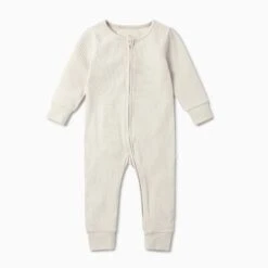 Ribbed Zip Romper 18 Ribbed Zip Romper -Baby Clothing Shop ribbedecrufootless 28df769c 6240 45c1 90bf 4664583f3814
