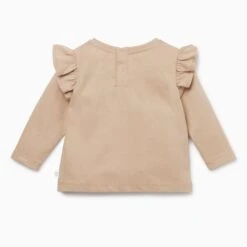 Terracotta & Caramel Dress, Ruffle Tee & Cardigan Day Outfit 14 Terracotta & Caramel Dress, Ruffle Tee & Cardigan Day Outfit -Baby Clothing Shop ruffle tshirt copper earth collection Back 2